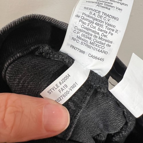 Madewell Classic Straight Jeans Größe 26 Schwarzer Denim mit hohem Bund und hoher Leibhöhe in Mondwaschung - Bild 11 von 11