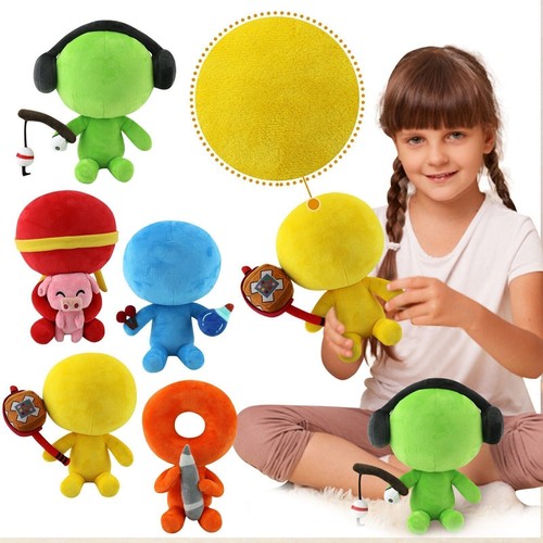 AlanBecker Plush Toy Doll Cartoon Anime Alan Becker Stuffed Dolls Kids Gifts NEW - Picture 3 of 27