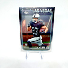 2024 Topps Chrome Football #280 Dylan Laube Rookie RC Base Las Vegas Raiders
