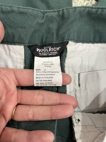 Vtg Womens Wool rich Pants Army Green LT Mallard 1032RS Landgirl Military Sz 10 - Picture 7 of 8