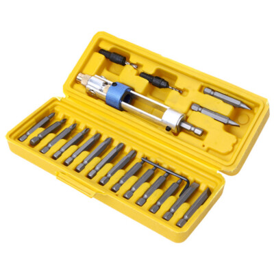 20Pcs Driver Bits Swivel Multi Screwdriver Kit Head Half Time Quick-Change Drill