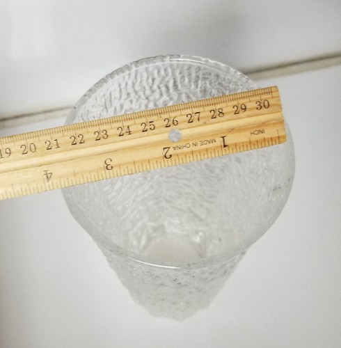 Vintage Art Glass Vase - Clear crackle glass Ice look - Picture 4 of 6