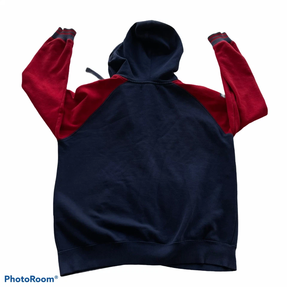 Флаг USPA красный пони молнии толстовка с капюшоном красный/темно-синий размер маленький свитер куртка. - Изображение 2 из 4