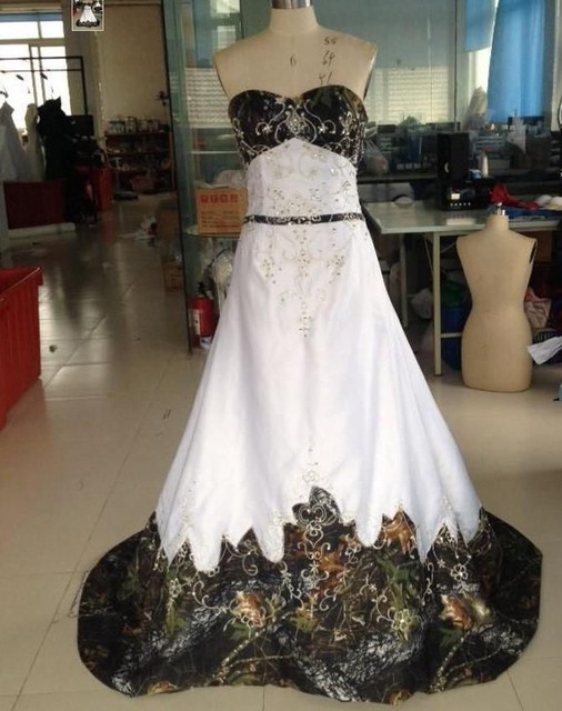 Fashion Camo Wedding Dresses Lace Up Custom Made All Us Size Bridal New Fashion Camo Wedding Dresses Lace Up Custom Made All Us Size Bridal Gowns