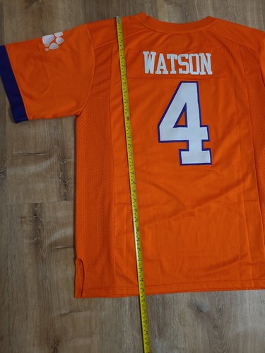 Maglia Nike Tigers Team Orange Football Uomo DeShaun Watson numero4 Clemson Large - Foto 16 di 17