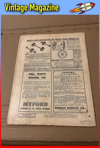 Vintage Woodworker Magazine 1950s Wood Working Carpentry Magazine (Select Item) - Imagen 18 de 37