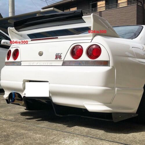 Alerón de fibra de carbono con solapa de pato cola de pato para Skyline R33 GTR estilo Fujimura - Imagen 2 de 6