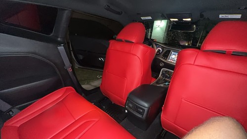 FOR 2015-2023 DODGE CHALLENGER MOTOPTES CUSTOM CAR SEAT COVER WATERPROOF LEATHER - Picture 16 of 21