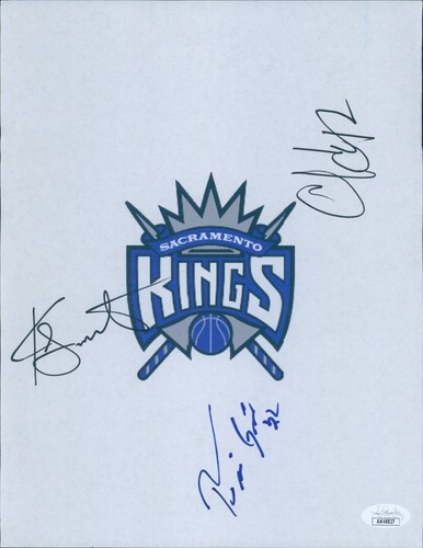 Sacramento Kings Francisco Garcia Keith Smart Chuck Hayes Signed 8.5x11 Page JSA - Picture 1 of 2