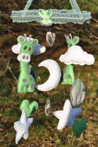 Handmade Mobile Hanging Nursery Room Decoration Baby Shower Gift