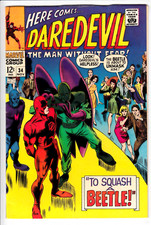 Daredevil #34 1967 F/VF Stan Lee & Gene Colan Beetle Marvel Comics Silver Age