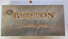 BURTON snowboard Durable Goods Dealer Wooden Display Flawless New Old Stock