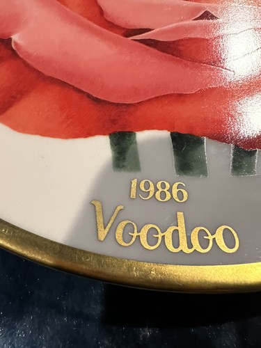 Piatto da collezione All America Rose Selections 1986 VOODOO edizione limitata #9678 - Foto 6 di 10
