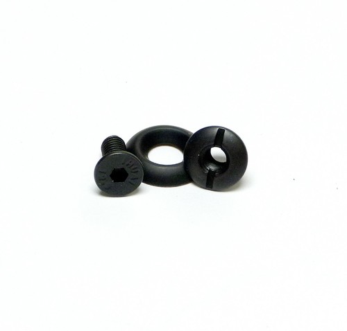 Black chicago screws Pass through posts Binding screw posts COUNTER SUNK WASHER - Foto 10 di 12