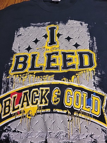 Vintage Pittsburgh Steelers T Shirt NFL Football Size Mens Medium Black - Picture 3 of 8