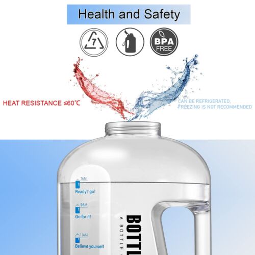 Große 1,5 Liter Gym Fitnessstudio Trinkflasche Sportflasche Wasser BPA frei - Bild 9 von 21