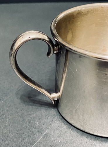 Vintage piatto argento tazza bambino manico Oneida argento co 4 oz - Foto 7 di 12