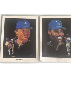 Dodgers RANDOM Union 76 Oil Print 8x10 1982 Lot Of 26