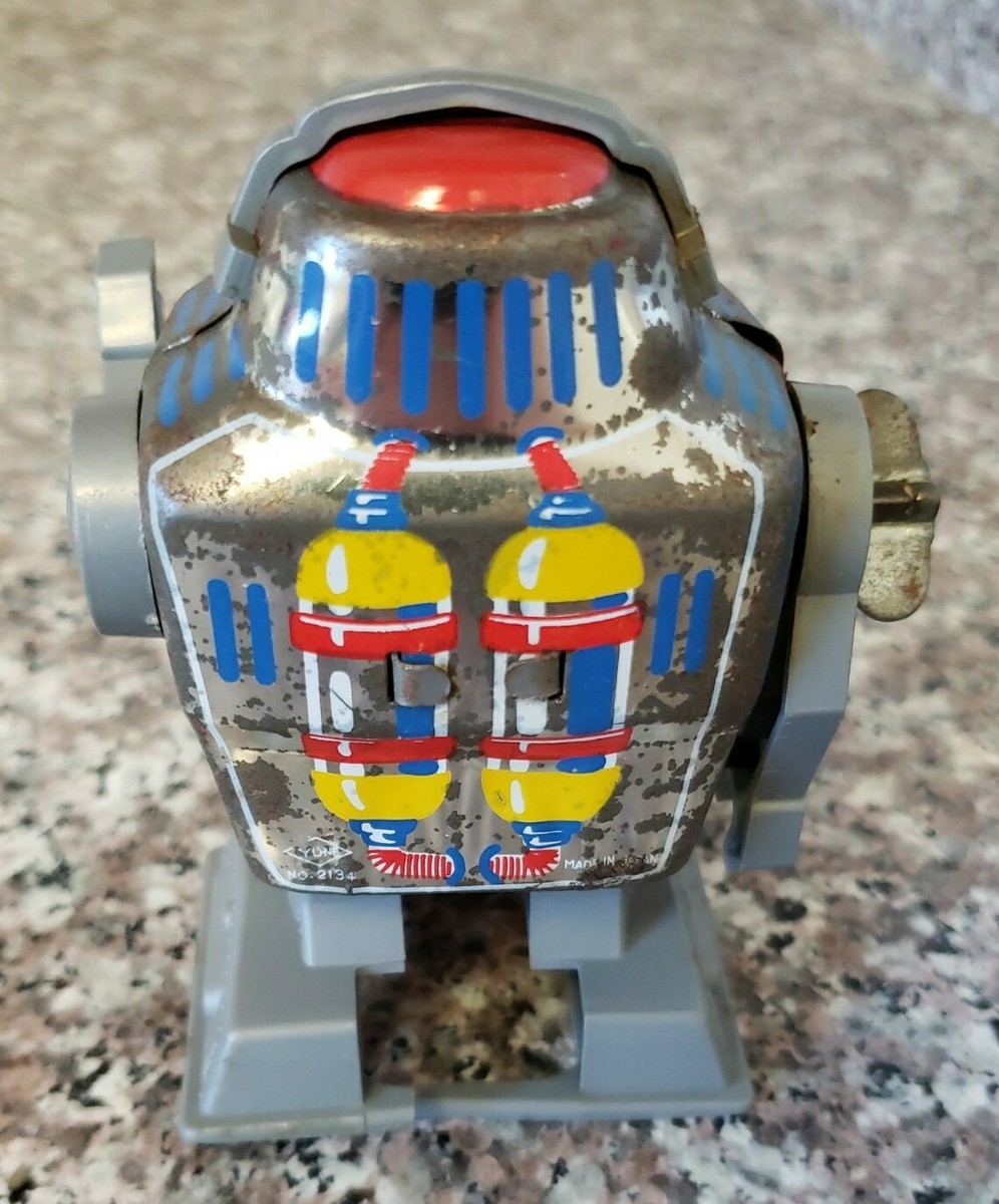 Vintage Tin Wind-Up ROBOT Yone NO 2134. Made In Japan. | eBay