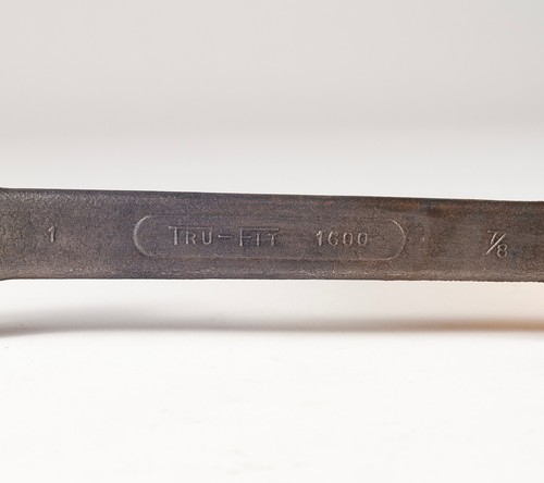 LECTROLITE ~ 1600 Tru-Fit Double Open End Wrench 7/8 & 1 inch ~ USA Collectors - Picture 3 of 7