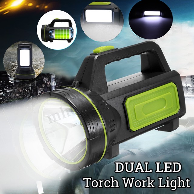 135000LM LED Searchlight Spotlight USB Rechargeable Hand Torch Work Light Lamp
