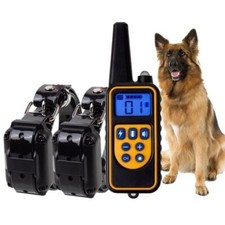 Electric Dog Training Collar Rechargeable Waterproof Shock Anti Bark All SIZE