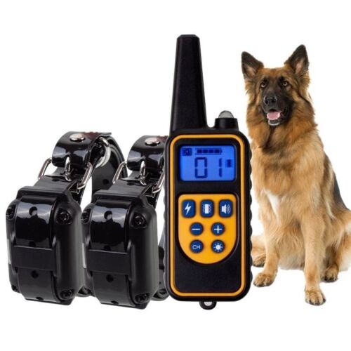 Hunde Schockhalsband mit Fernbedienung Wasserdicht Elektrisch Wiederaufladbar Haustier Training 800M - Bild 6 von 22