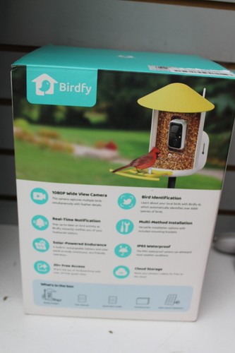 Birdfy Plastic Post-mount Seed/Suet Bird feeder - 3.3-lb Model # NI-8101 - Picture 3 of 12