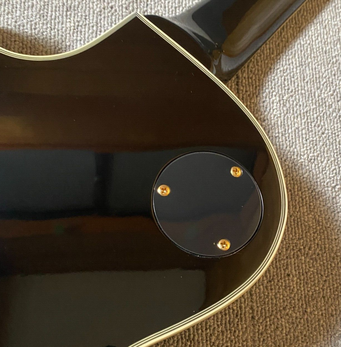 Burny Les Paul Custom Black RLC-60 Electric Guitar Lightning
