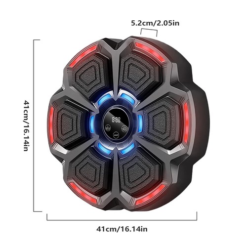 Smart Music Boxing Machine Bluetooth Wall Boxing Punching Pad 9 Modes W/ Gloves - Picture 5 of 14