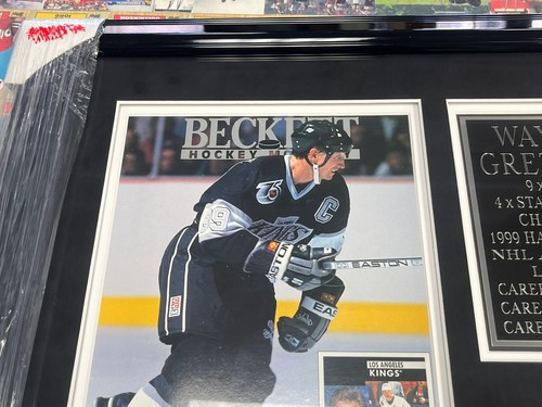 Wayne Gretsky Kings Auto Signed Picture Framed Hockey 9x MVP 4x Stanley Cup - Picture 4 of 6