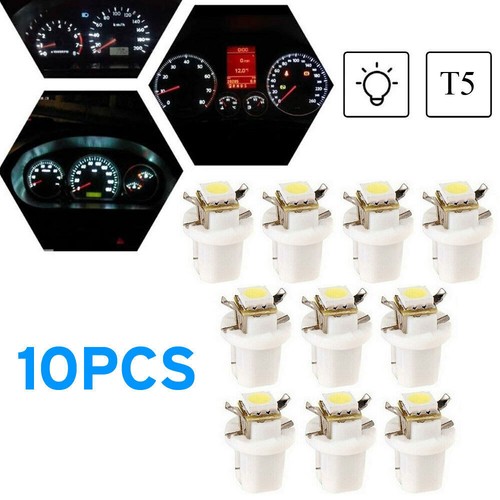 10X T5 B8 5050 1SMD LED Car Dashboard Dash Gauge Instrument Light Accessories - Picture 4 of 9