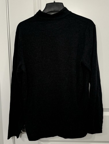 Mizzen Main 1/4 Zip Mens Large Trim Fit Gray Pullover Quarter Zip Performance - Picture 3 of 8