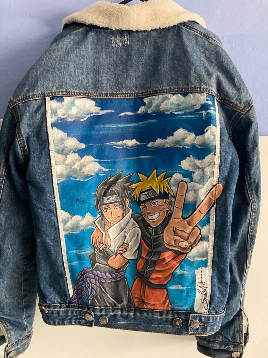 Jean jacket custom painted 2025