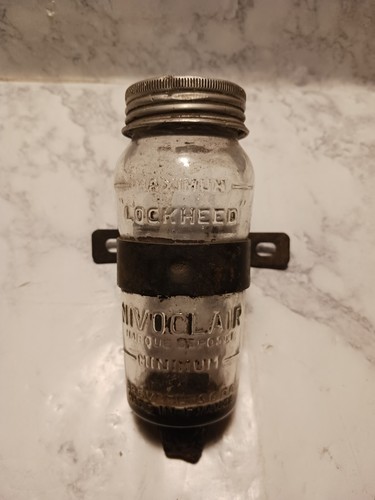 ~1955 Auto Part Facel Vega Glass Reservoir Made in France~
