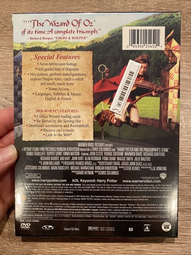 Harry Potter and the Philosopher's Stone (DVD, 2002, Widescreen) - Bild 2 von 2