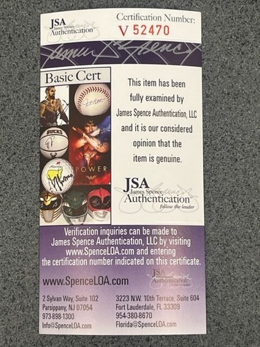 COLIN MONTGOMERIE Signed HOF Golf Ball JSA Cert of Authentication - Picture 3 of 3