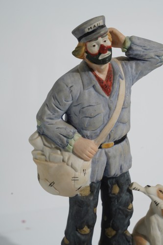 Flambro Vintage Emmett Kelly Jr. Mailman Clown Professional Series #9596 - Picture 5 of 10