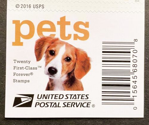 USA 2016 Stamps MNH Booklet Forever PETS ANIMALS Cat Dog Fish Rat Bird Snake - Picture 5 of 10