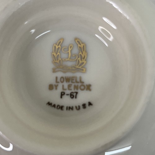Lenox Lowell China Tea Cup USA Gold Rim Footed 4” Diameter Elegant Regal - Picture 5 of 7