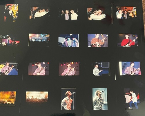 EIGHT OASIS CONTACT SHEETS SHOWING OVER 140 PHOTOS GLASTONBURY EARLS COURT LIAM - Imagen 6 de 8