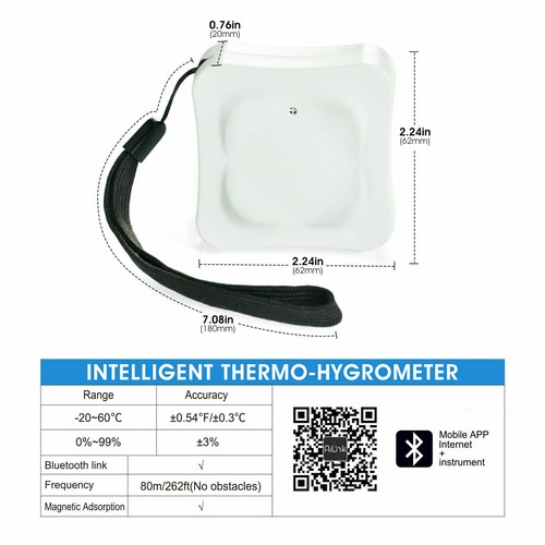 Kabelloses Thermometer Hygrometer Mini Bluetooth Thermo Hygrometer Smart Sensor - Bild 10 von 10