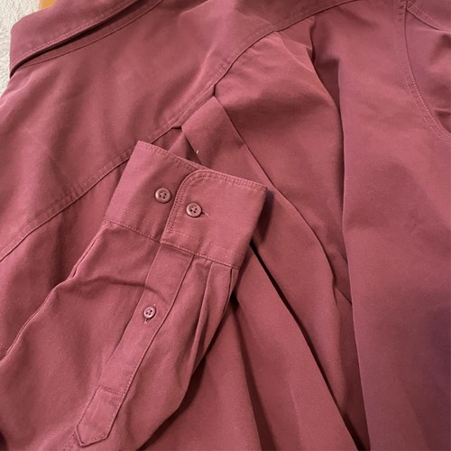 Gazman Cotton Twill Shirt Burgundy Large - Bild 5 von 5