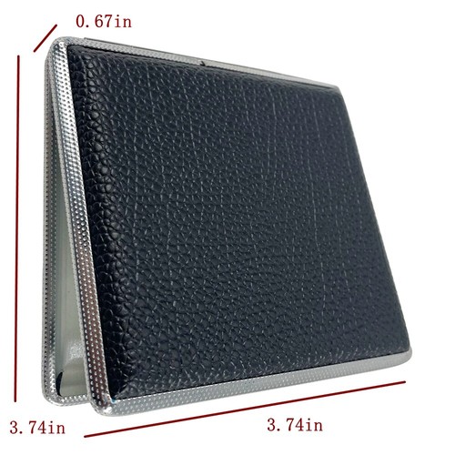 Portasigarette Portatile Porta Tabacco in Pelle per Uso Tasca/Viaggio 20PCS - Foto 2 di 12