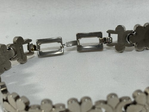 Foxy Flower Link Mexico 925 Silver Bracelet - Picture 9 of 14