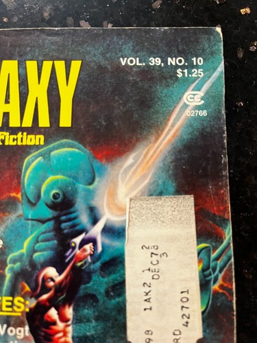 Revista de ciencia ficción Galaxy junio/julio 1979 vol 39 #10 Gallion Van Vogt Pohl - Imagen 2 de 10