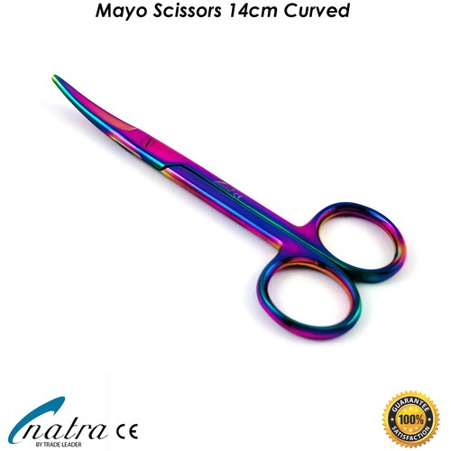 Forbici Mayo Curve 5,5"" Preparazione Forbici Medicina Chirurgia 14 cm - Foto 2 di 5