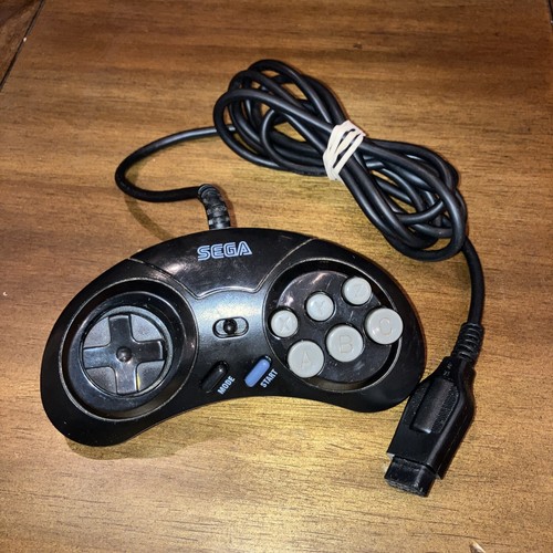 Sega Genesis 6 Button Turbo Wired Controller MK-1470 - OEM TESTED