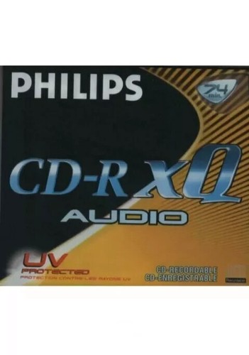10 X PHILIPS CD-R XQ AUDIO Digital UV Protected 74 min Blank CD-R Audio NEUF NEW - Photo 2/3
