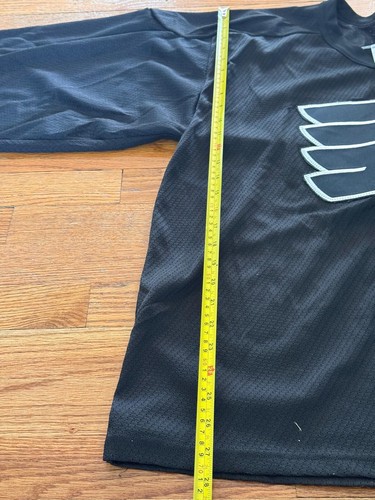 Vintage NHL PHILADELPHIA FLYERS CCM MASKA Air Knit Black Jersey Men Size M 90’s - Picture 8 of 10